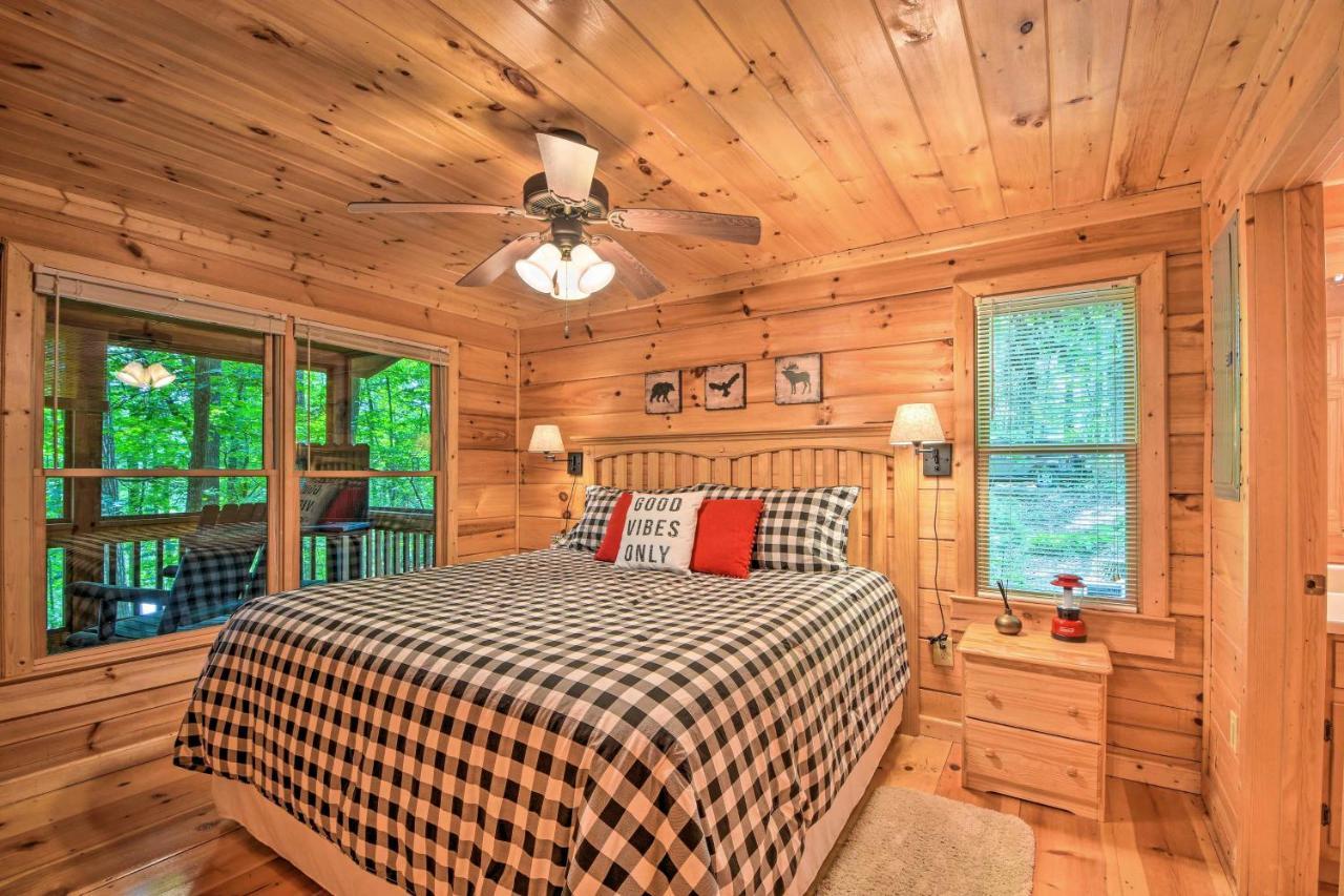 Pinot And Pine Chic Log Cabin About 5 Mi To Blue Ridge Exterior foto