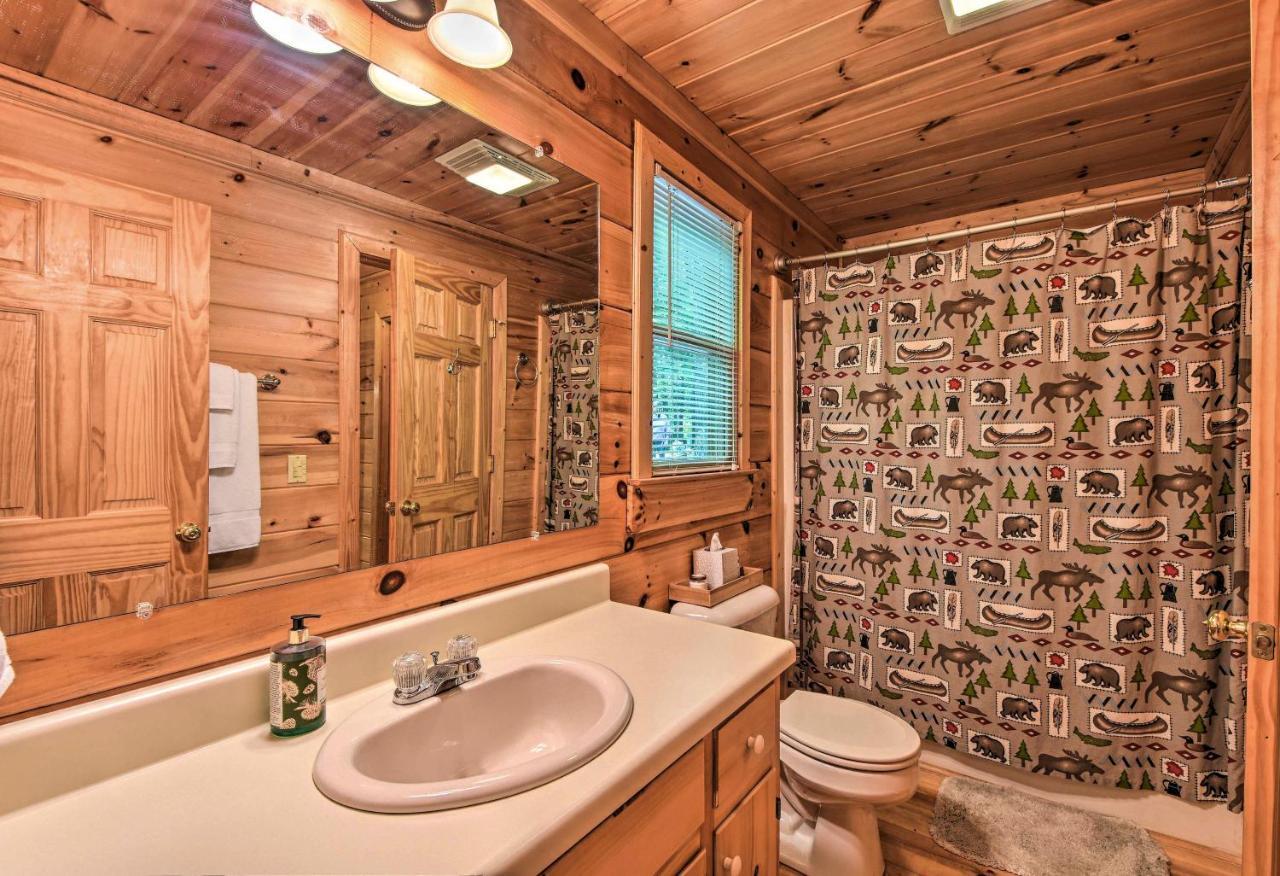 Pinot And Pine Chic Log Cabin About 5 Mi To Blue Ridge Exterior foto
